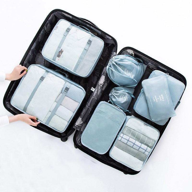 9-En-1 Set De Organisateur Valise - Packing Cubes - Rangement Valise  Organisateur - Organisateur De Voyage - Organiseur