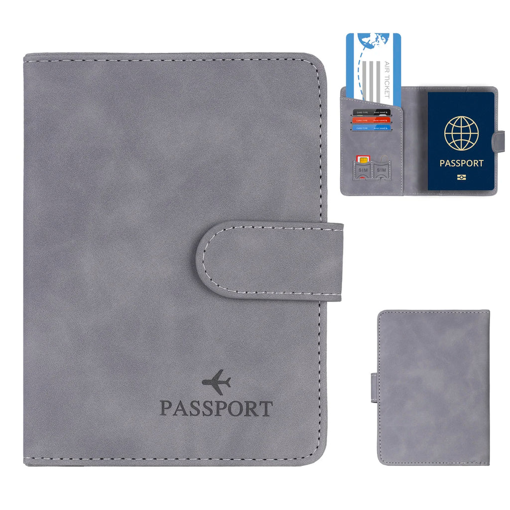 Porte Passeport RFID avec Porte Cartes (10+ Coloris)